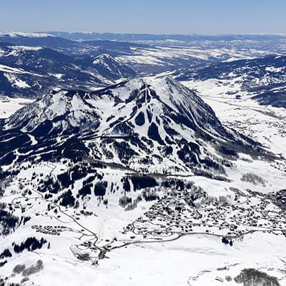 Aerial View of Crested Butte
